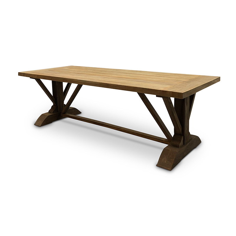alledaags Vader fage Dierentuin s nachts Tuintafel Gaby - Oud Teakhout - Outdoor - 250 cm - WGXL Collection