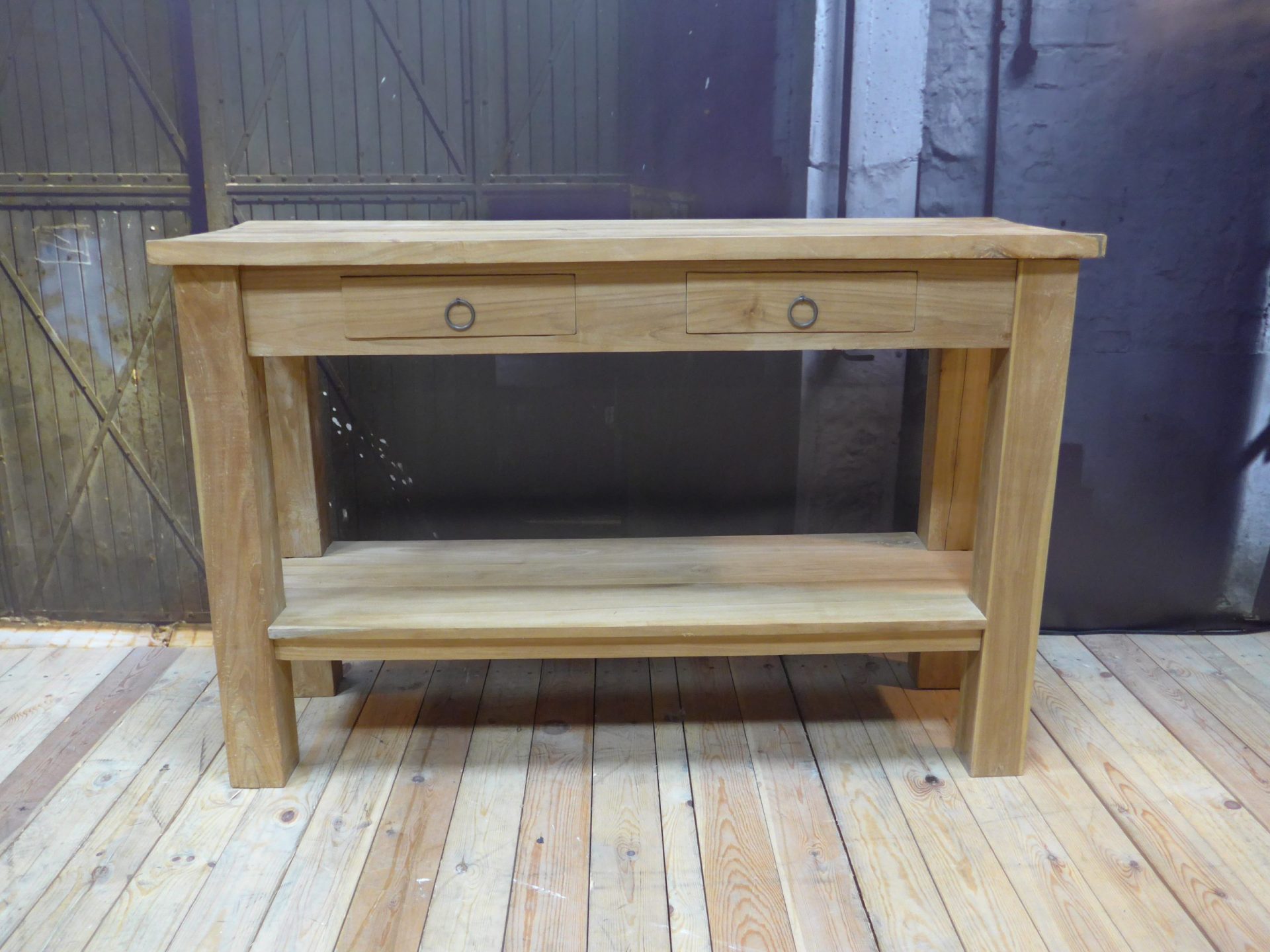 Vriend Snoep Archaïsch A Side Table, Pilot - Teak wood - rectangle 90 cm - WGXL Collection