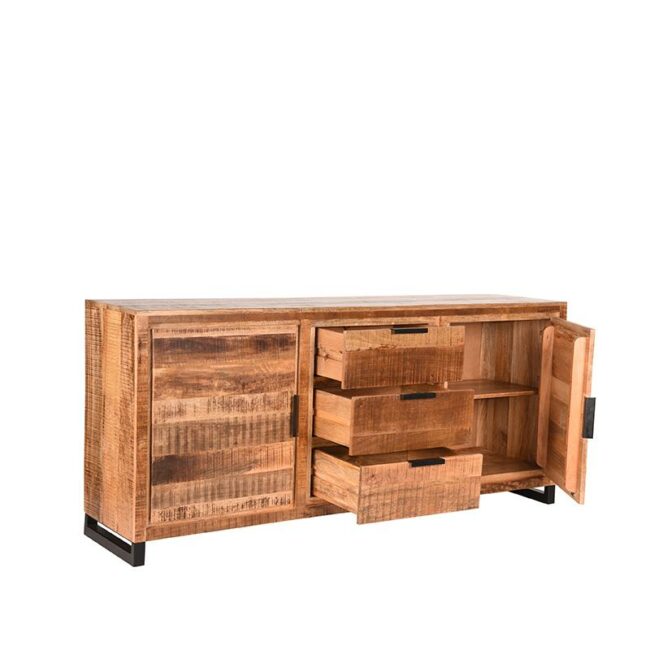 LABEL51 Sideboard Glasgow - Grob - Mangoholz - 190 cm - JP-46.095