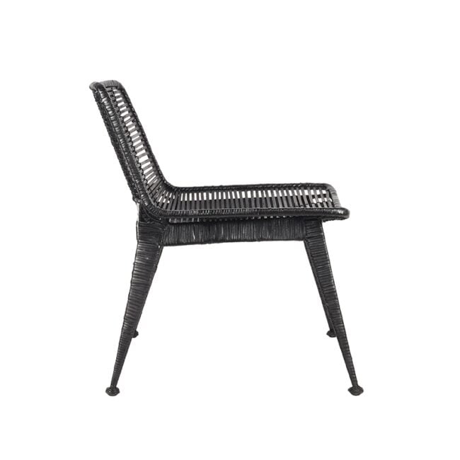 LABEL51 Fauteuil Rex Zwart Rotan HE39.001