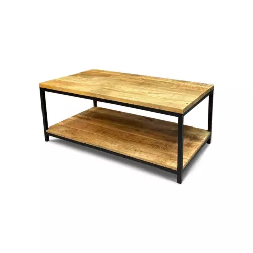 Salontafel Mangohout Rond - Spinpoot - Ø 75 cm - WGXL Collection - Wiegers XL meubels en tuinmeubelen