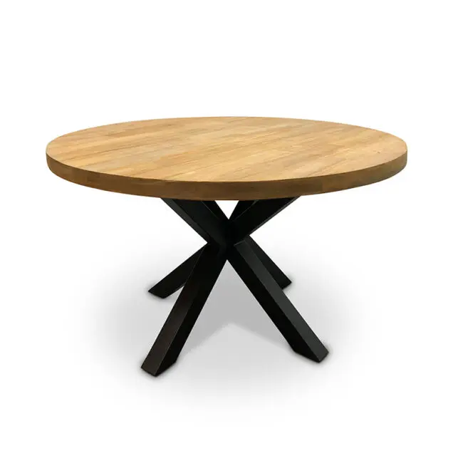 eettafel teak rond