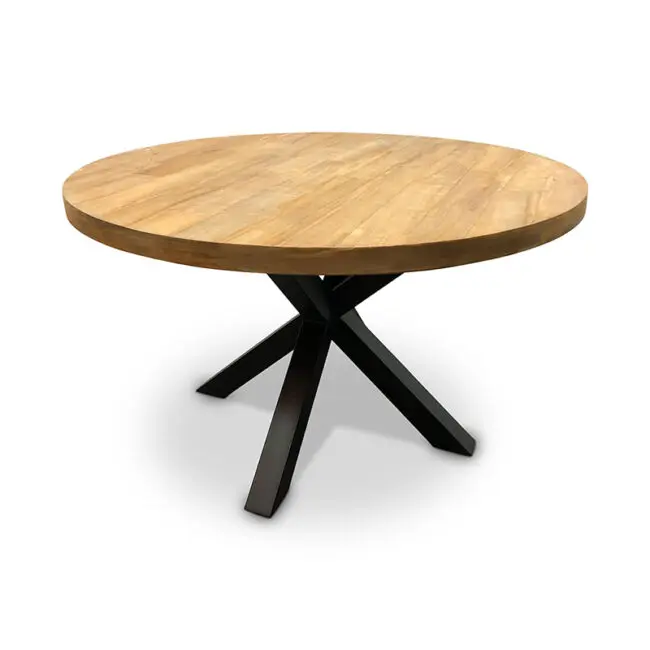 teak tafel rond