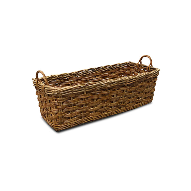 Rattankorb Niedrig - Rechteck - 60 x 22 x 20 cm - WGXL Kollektion - Wiegers XL meubels en tuinmeubelen