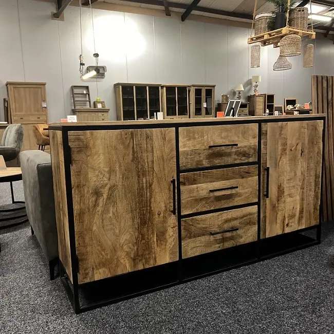 Sideboard Mia - Mangoholz 170 cm - WGXL Kollektion - Wiegers XL meubels en tuinmeubelen