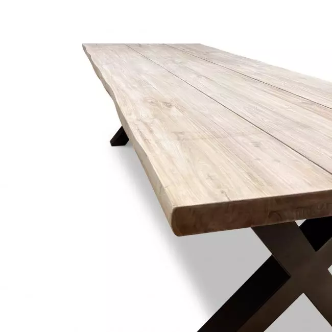 Tuintafel Live Edge - Teakhout - Rechthoek - WGXL Collection - Wiegers XL meubels en tuinmeubelen