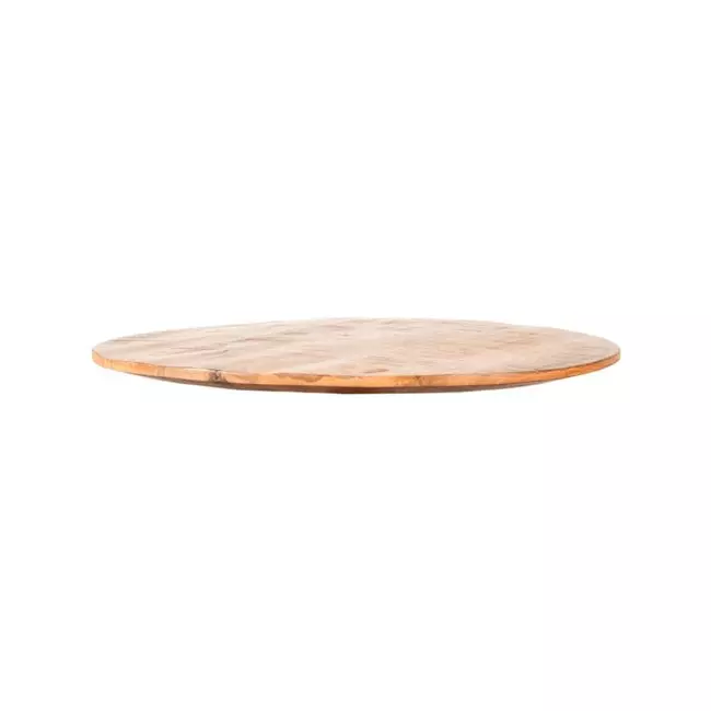 LABEL51 Eetkamertafel Tafelblad Sloppy Edge - Rough - Mangohout - Rond - 70 cm