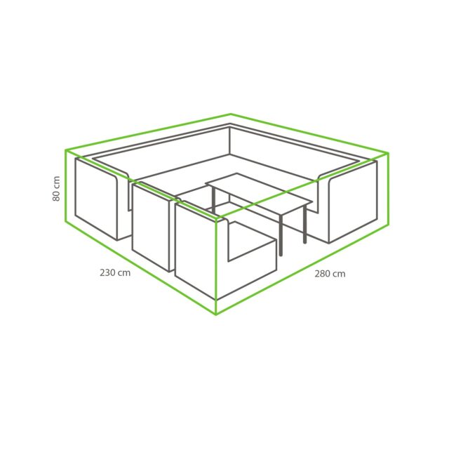 Schutzhülle für Loungeset – 10885/05055 – Outdoor Covers – Wiegers XL meubels en tuinmeubelen