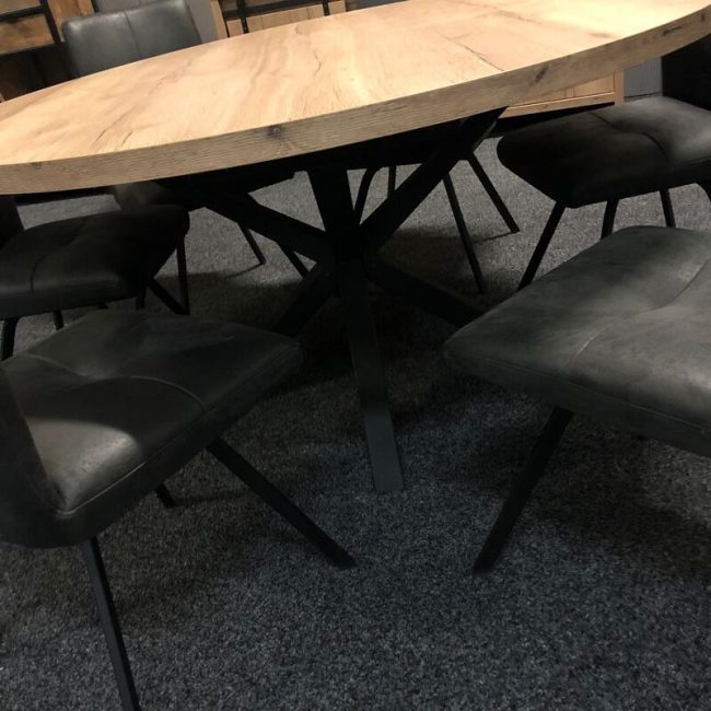 Eettafel Isla - Lamulux - Uitschuifbaar - Rond - Maxfurn