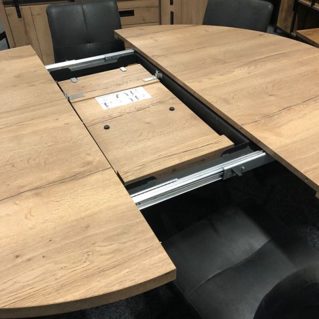 Eettafel Isla - Lamulux - Uitschuifbaar - Rond - Maxfurn