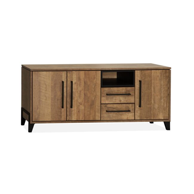 Sideboard Maldini - Groß - Lamulux - Old teak - Maxfurn - Wiegers XL meubels en tuinmeubelen