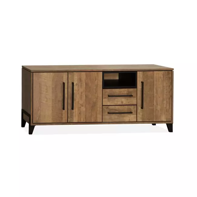 Dressoir Maldini - Groot - Lamulux - Old teak - Maxfurn - Wiegers XL meubels en tuinmeubelen