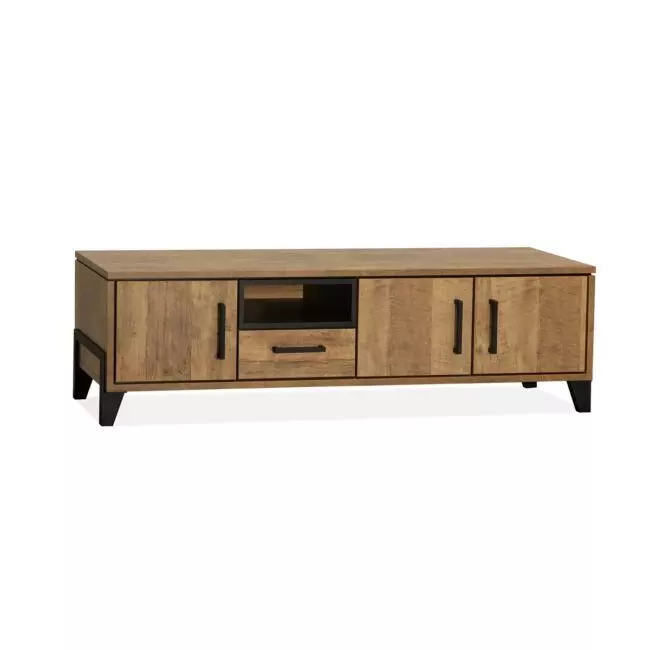 TV-Meubel Maldini - Groot - Lamulux - Old teak - Maxfurn - Wiegers XL meubels en tuinmeubelen