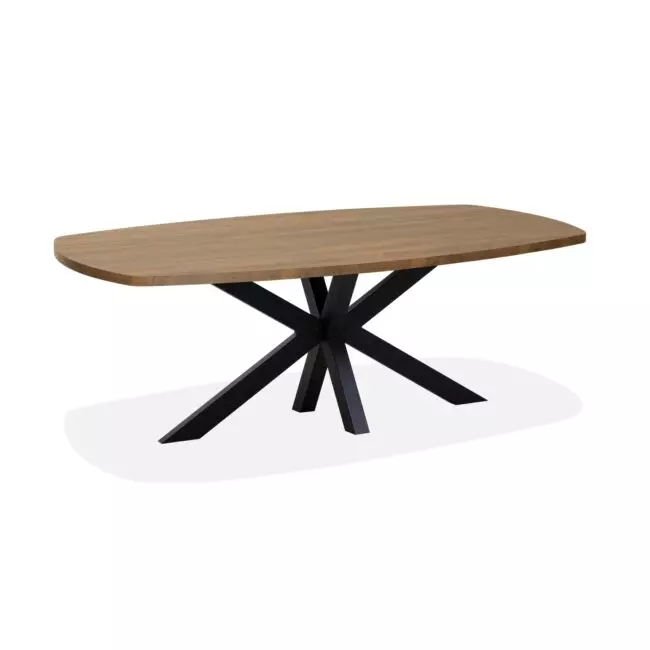 Eettafel Costa - 190 cm - Dark Almond - Lamulux - Ovaal - Maxfurn