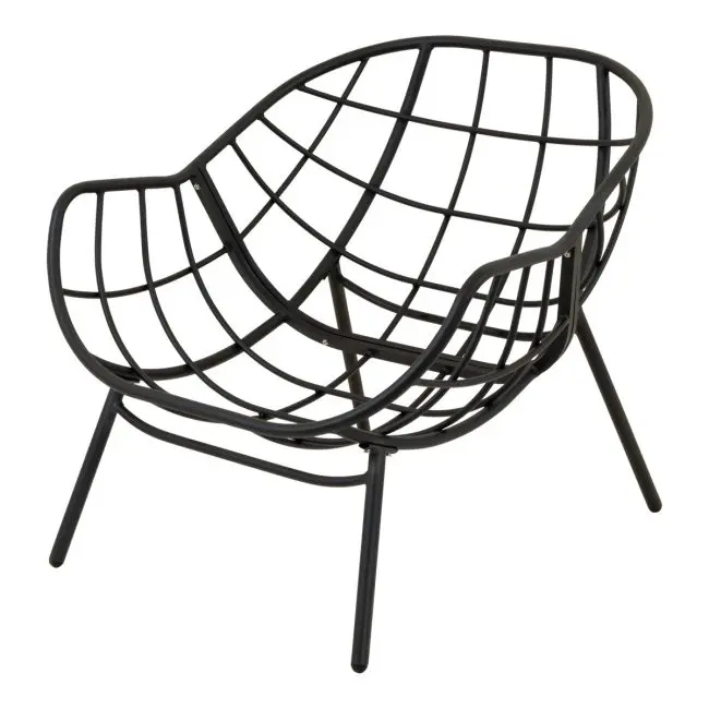 Fauteuil Cosy - Aluminium - Antraciet - Lesli Living