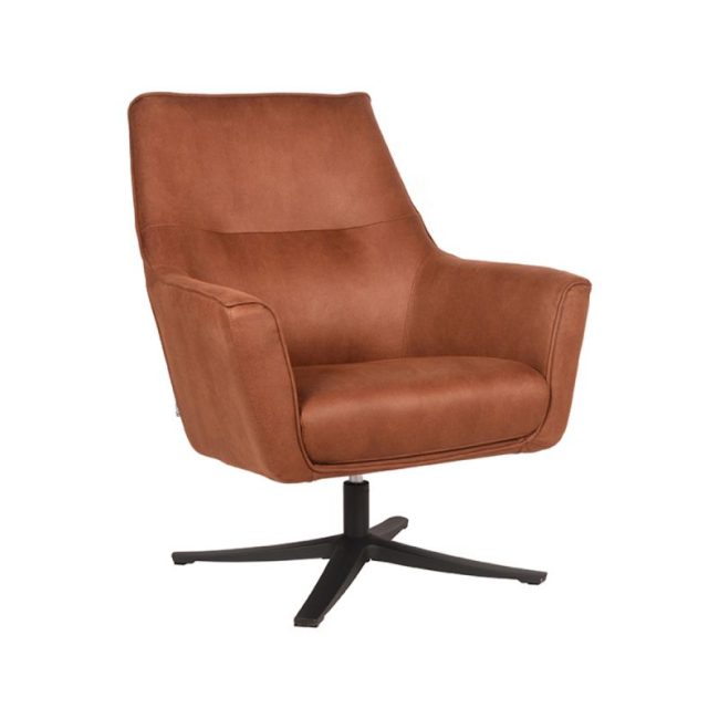 LABEL51 Fauteuil Tod - Cognac - Microvezel