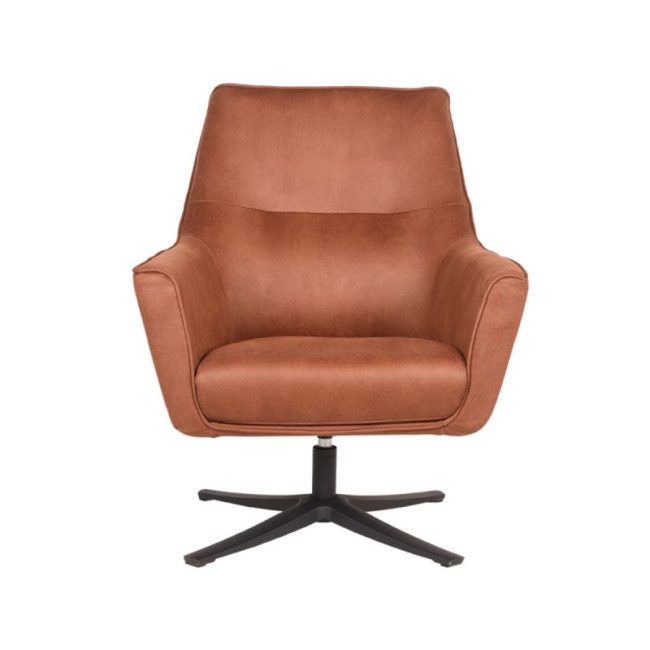 LABEL51 Fauteuil Tod - Cognac - Microvezel