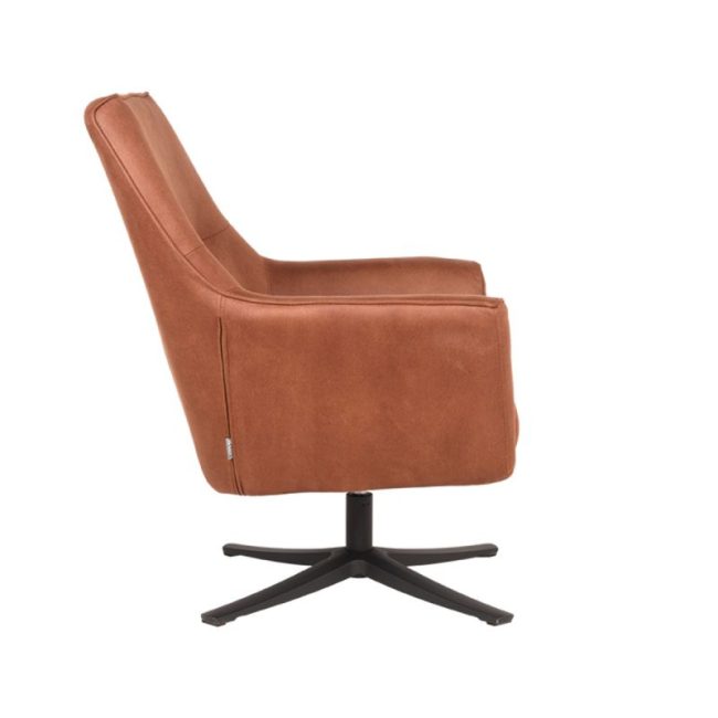 LABEL51 Fauteuil Tod - Cognac - Microvezel