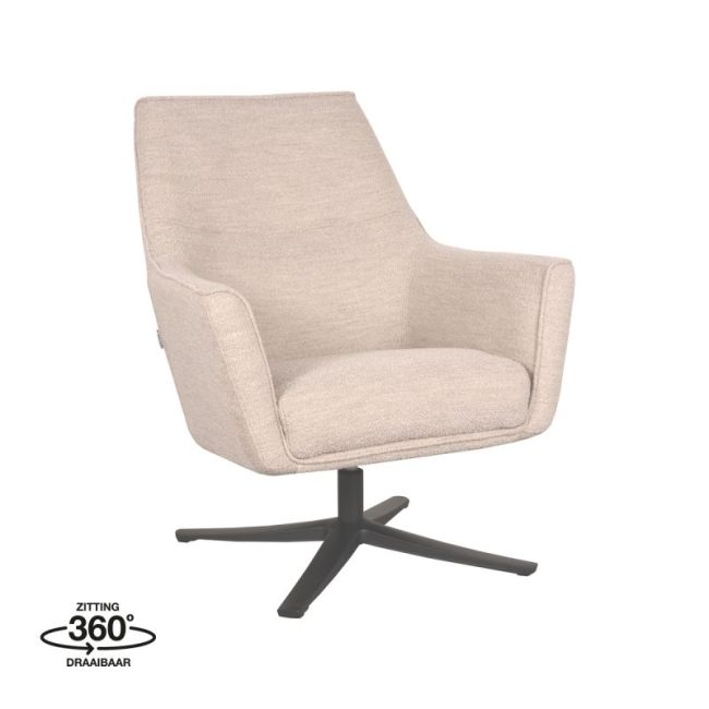 LABEL51 Fauteuil Tod - Naturel - Boucle - CM-55.008