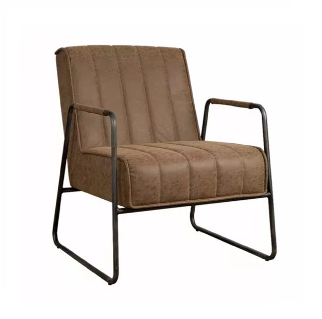 Fauteuil Santo - Miami Leer - Bruin - Tower Living