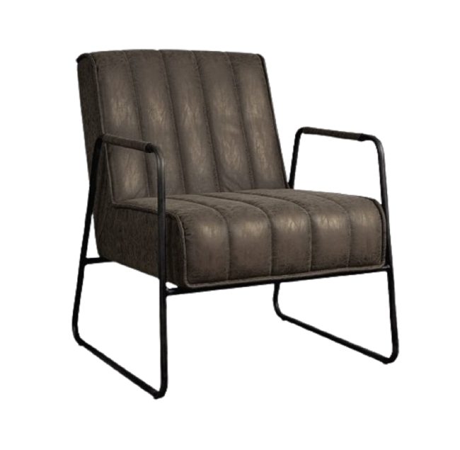 Fauteuil Santo - Miami Leer - Antraciet - Tower Living