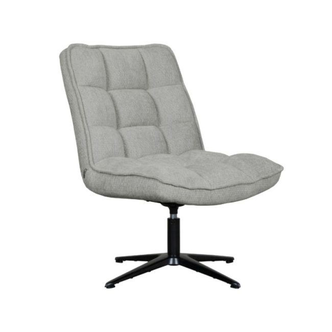 LABEL51 Fauteuil Vince - Stone Elite - Zwart Metaal