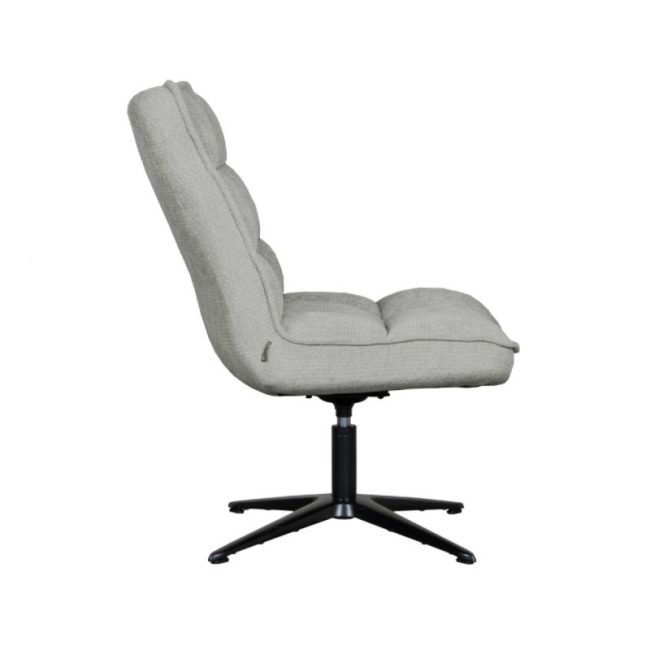 LABEL51 Fauteuil Vince - Stone Elite - Zwart Metaal