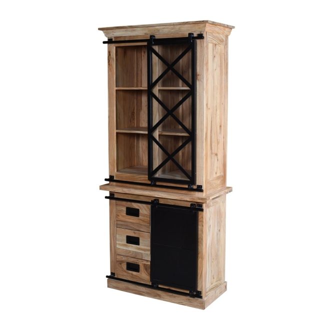 Kabinet kast Eri - 90 cm - Acaciahout - WGXL Collection - Wiegers XL meubels en tuinmeubelen