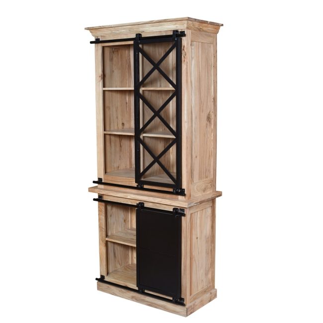 Kabinet kast Eri - 90 cm - Acaciahout - WGXL Collection - Wiegers XL meubels en tuinmeubelen