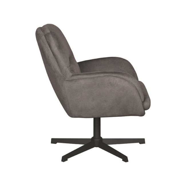 LABEL51 Draaifauteuil Moss - Antraciet - Cosmo