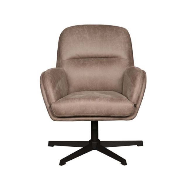 LABEL51 Draaifauteuil Moss - Taupe - Micro Suede