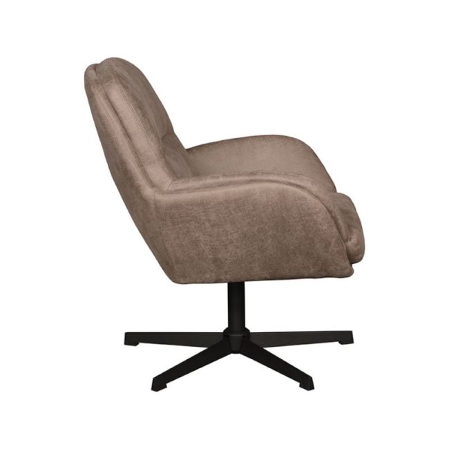 LABEL51 Draaifauteuil Moss - Taupe - Micro Suede