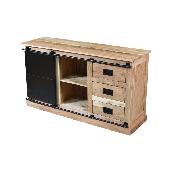 Dressoir Erik - 3 Deurs - 135 cm - Acaciahout - WGXL Collection - Wiegers XL meubels en tuinmeubelen