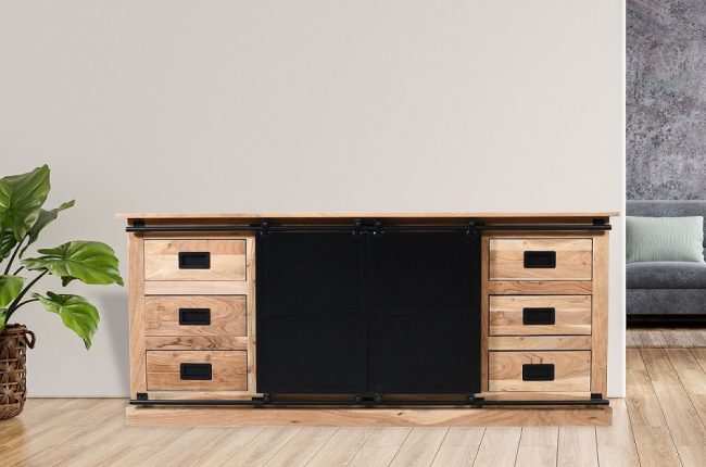 Dressoir Eri - 185 cm - Acaciahout - WGXL Collection - Wiegers XL meubels en tuinmeubelen