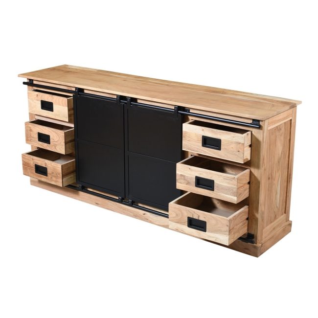 Dressoir Eri - 185 cm - Acaciahout - WGXL Collection - Wiegers XL meubels en tuinmeubelen