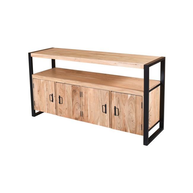 Dressoir Erik - 4 Deurs - 175 cm - Acaciahout - WGXL Collection - Wiegers XL meubels en tuinmeubelen