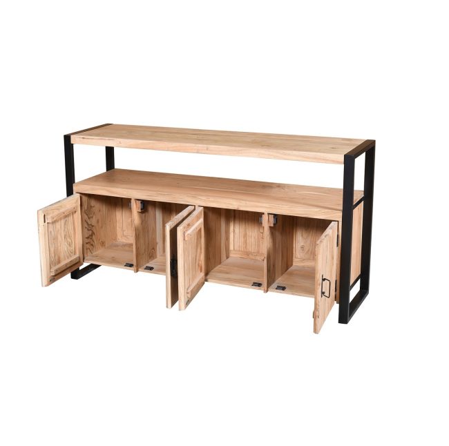 Dressoir Erik - 4 Deurs - 175 cm - Acaciahout - WGXL Collection - Wiegers XL meubels en tuinmeubelen