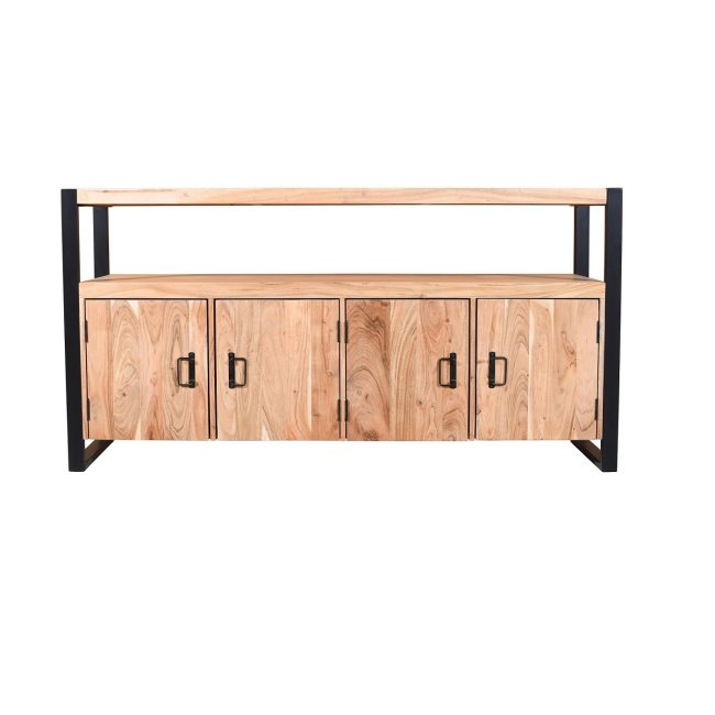 Dressoir Erik - 4 Deurs - 175 cm - Acaciahout - WGXL Collection - Wiegers XL meubels en tuinmeubelen