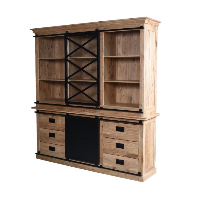 Kabinet kast Eri - 190 cm - Acaciahout - WGXL Collection - Wiegers XL meubels en tuinmeubelen