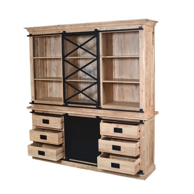 Kabinet kast Eri - 190 cm - Acaciahout - WGXL Collection - Wiegers XL meubels en tuinmeubelen