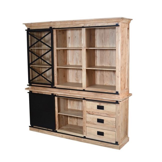 Kabinet kast Eri - 190 cm - Acaciahout - WGXL Collection - Wiegers XL meubels en tuinmeubelen