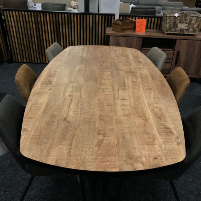 Eettafel Costa - 220 cm - Mango - Lamulux - Ovaal - Maxfurn