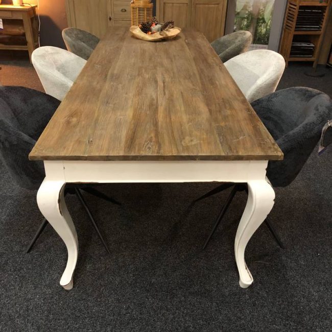 Eettafel Evianne Scotch - Oud teakhout - Rechthoek - 300 cm - WGXL Collection