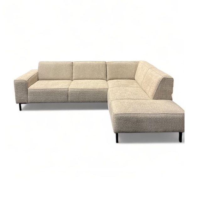 Bank Otis - Bouclé Stof - Beige - Loungebank - WGXL Collection - Wiegers XL meubels en tuinmeubelen