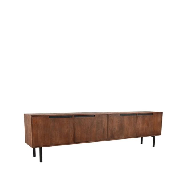 Tv-kabinet Rio - Label51 - Mangohout - Espresso - 220 cm