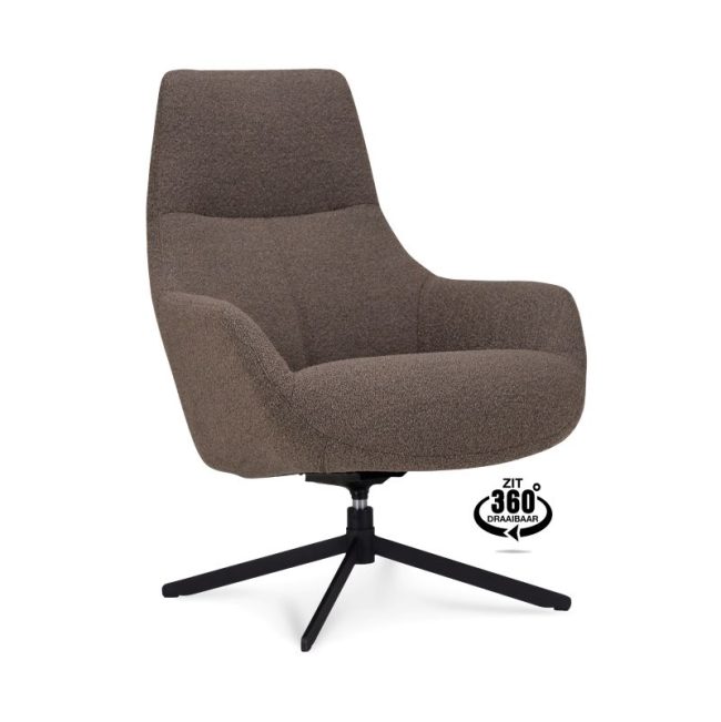 Fauteuil Couver - Microvezel - Alpine - Bruin - WGXL Collection - Wiegers XL meubels en tuinmeubelen