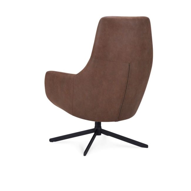 Fauteuil Couver - Microleder Bull - Bruin - WGXL Collection - Wiegers XL meubels en tuinmeubelen