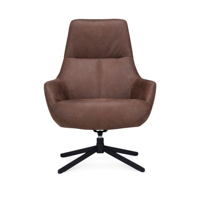 Fauteuil Couver - Microleder Bull - Bruin - WGXL Collection - Wiegers XL meubels en tuinmeubelen