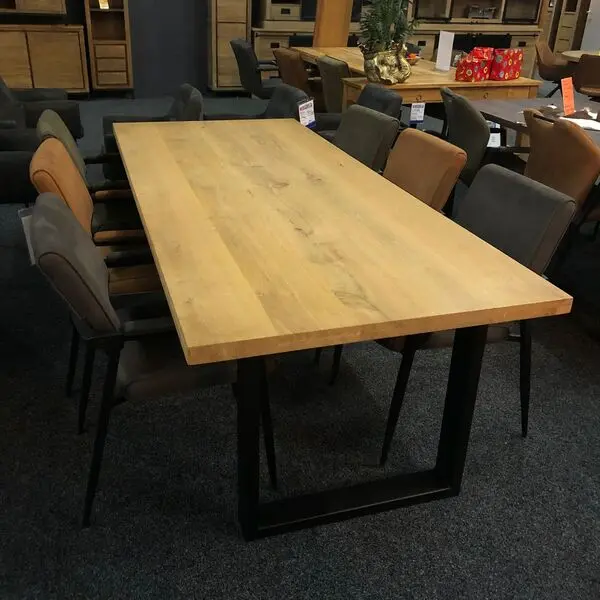 Eettafel Eiken - 240 cm - Eikenhout - Recht - WGXL Collection