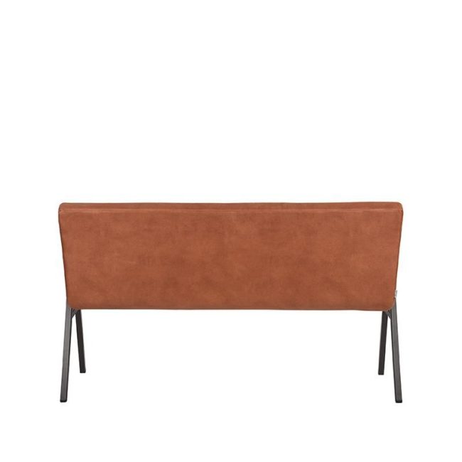 LABEL51 Eetkamerbank Matz - Cognac - Microfiber - 145 cm